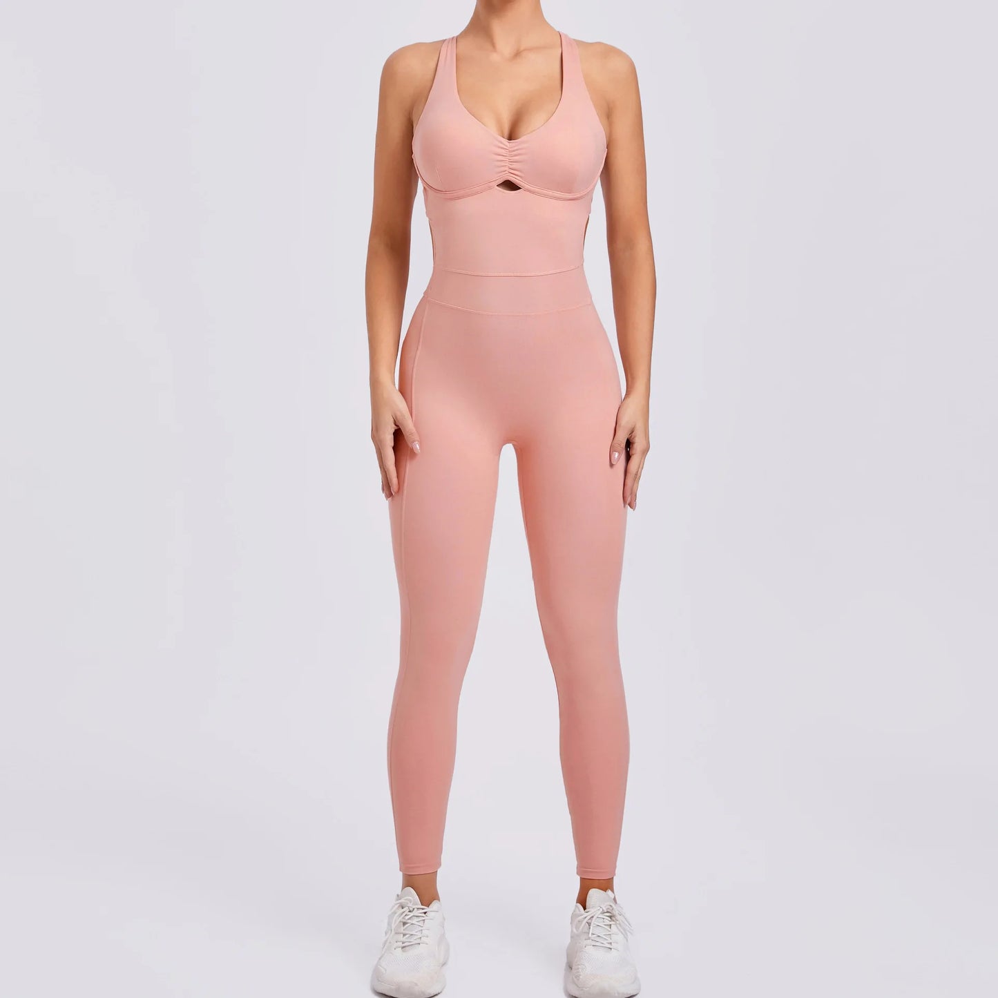 Women's Seamless Long-Sleeve Yoga Jumpsuit