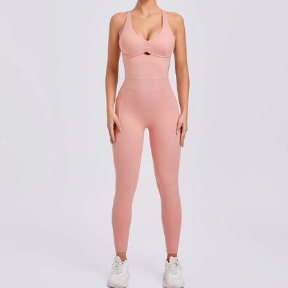Women's Seamless Long-Sleeve Yoga Jumpsuit