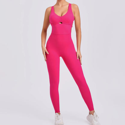 Women's Seamless Long-Sleeve Yoga Jumpsuit