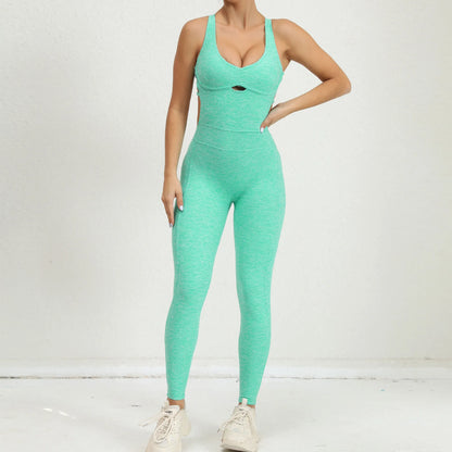 Women's Seamless Long-Sleeve Yoga Jumpsuit