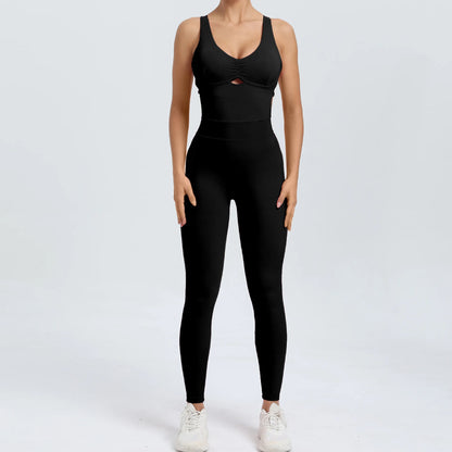 Women's Seamless Long-Sleeve Yoga Jumpsuit