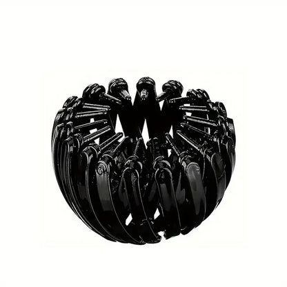 Fashionable Bird's Nest Hair Clip - Retro Geometric Elastic Ponytail & Bun Hairband for Women