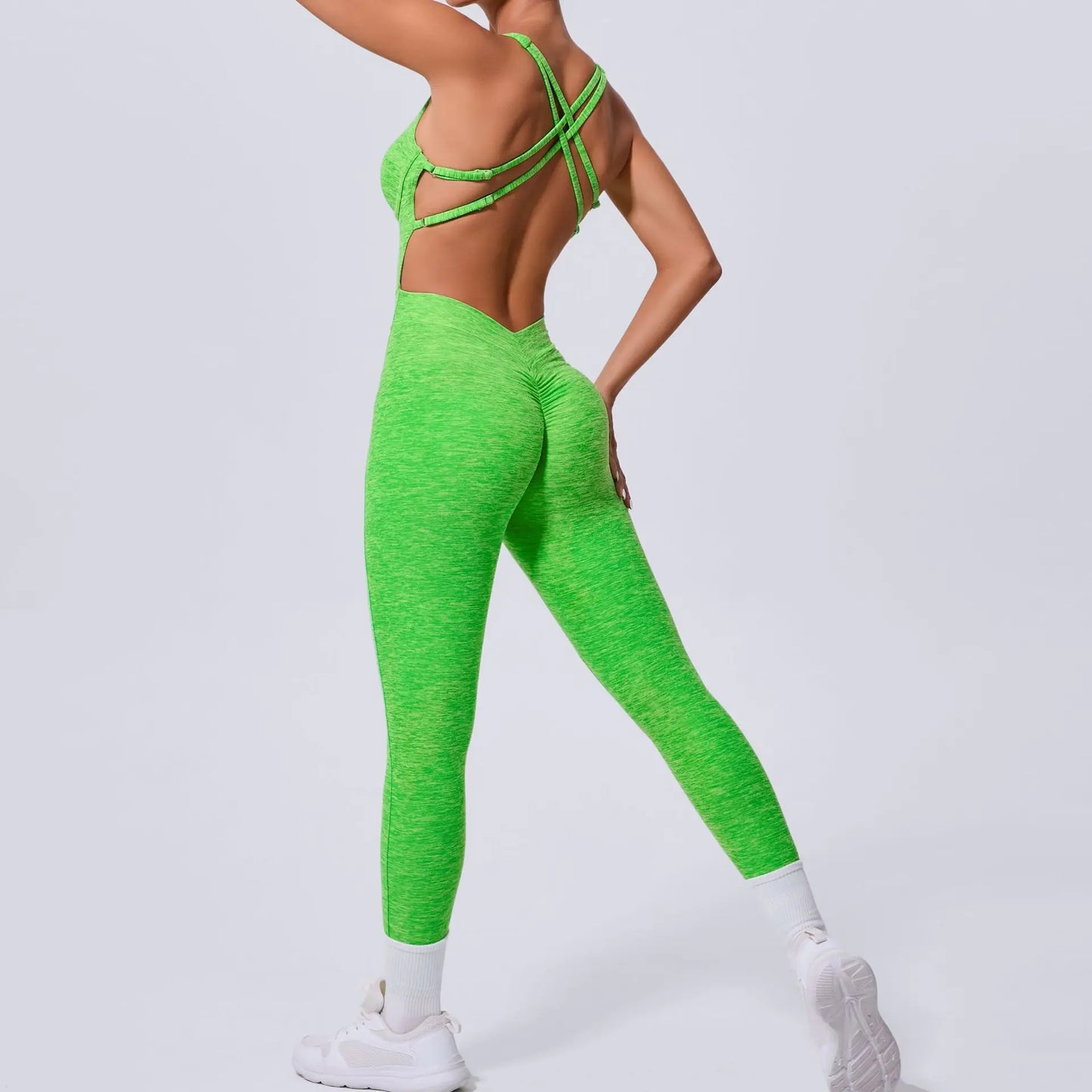Women's Seamless Long-Sleeve Yoga Jumpsuit