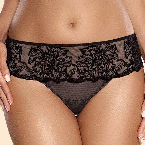 Ajour Adagio Sheer Mesh Thong Panty